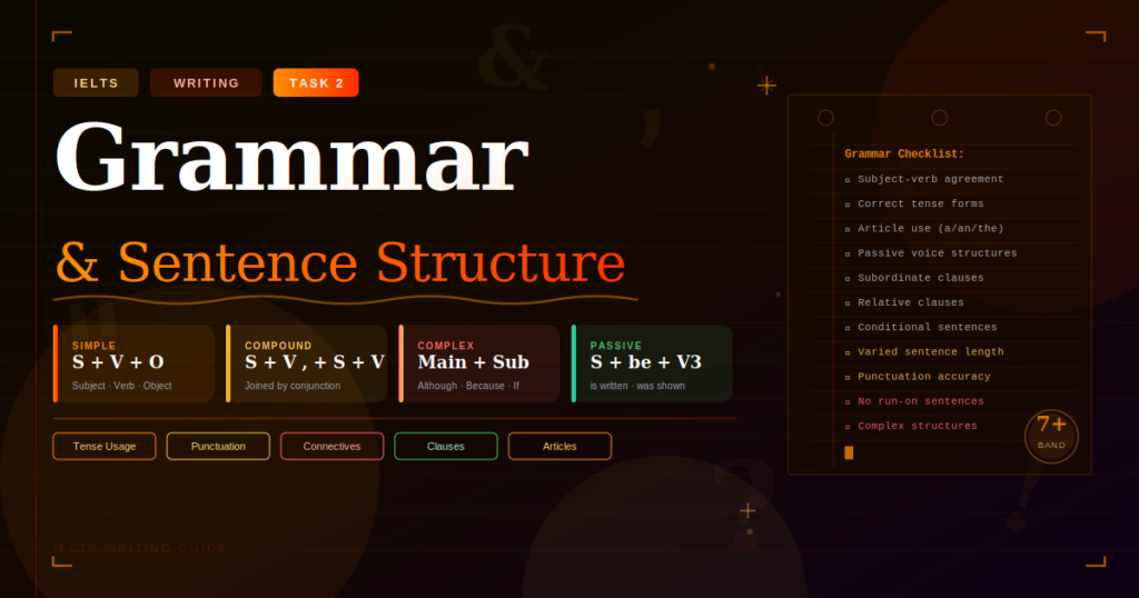 IELTS Writing Task 2 — Grammar & Sentence Structure